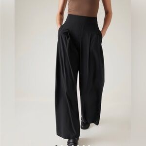 Athleta Brooklyn Heights Wide Leg Pant // Black
